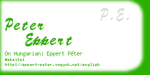 peter eppert business card
